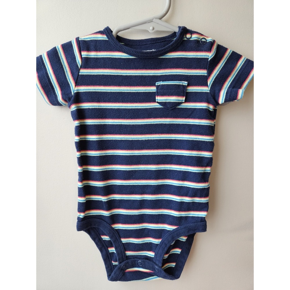 Carters 2‎ Bodysuits Nacy/ Cream Homemade Rolls 6-9M - Picture 6 of 10